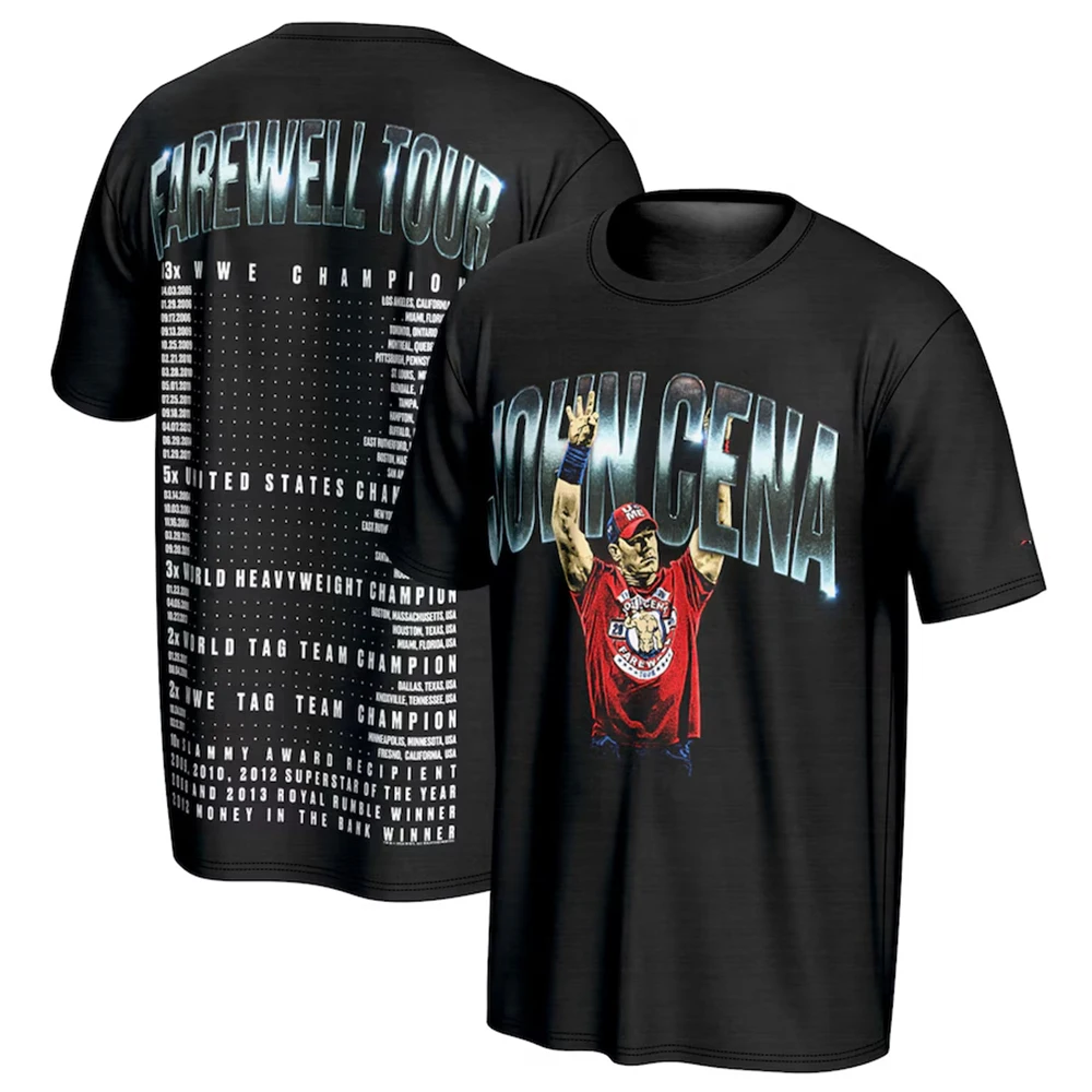 John Cena Farewell Tour борьба спортивная футболка мужская Лидер продаж новые летние