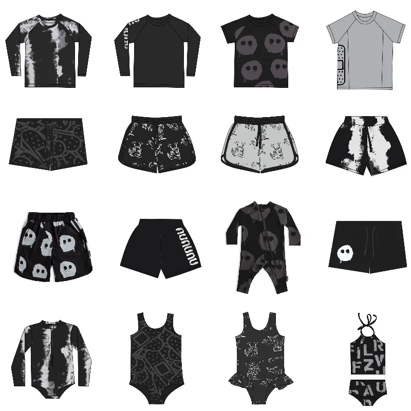 

KIBOUNUNUNU TAO 2022 Summer Children's Swimwear Beach Surfwear Boys Girls Sling Swimwear Boys Swim Trunks Beach Shorts