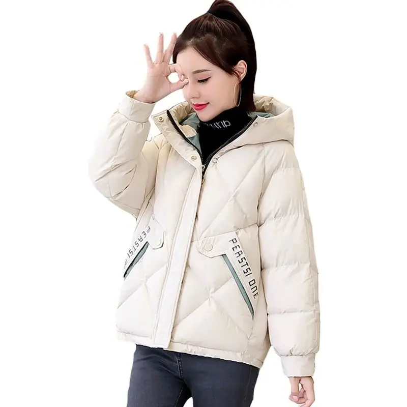 

Winter Jacket 2022 New Fashion Parkas Women Hooded Casual Thicken Warm Coat Female Basic Coat Cotton Padded Jacket Outwear