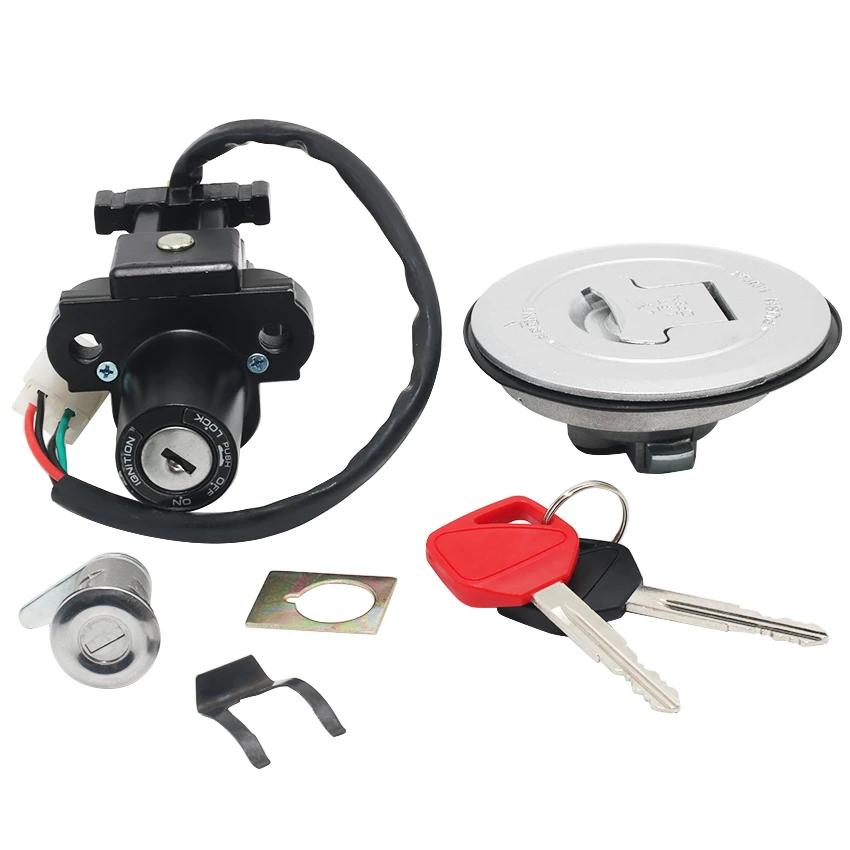 Замок зажигания топливного газа с комплектом ключей для Honda CB250 Hornet 250 35010-KEA-J50