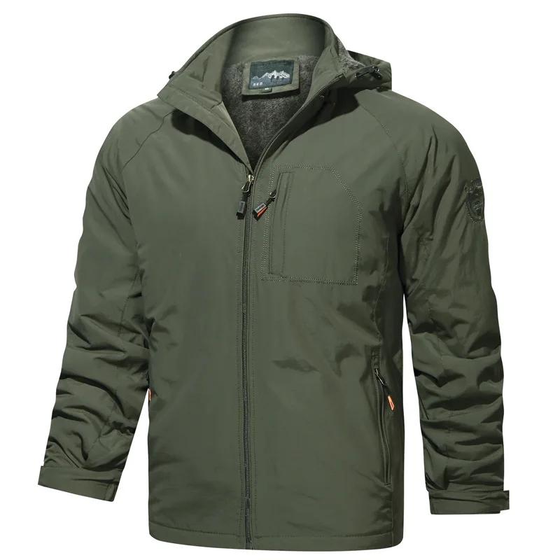 

Men Outdoor Windproof Jacket Windbreaker Coat Hiking Rain Camping Fishing Tactical Male Clothing Breathable Jackets Plus Size