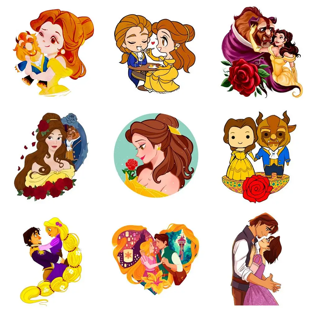 Disney Принцесса Bella 5 шт./лот плоская смола с плоским основанием принадлежности для