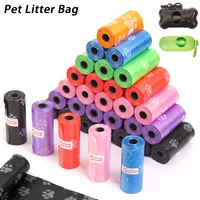 portable pet dog poop bags dispenser collector garbage bag puppy cat pooper scooper bag small rolls outdoor clean pets supplies