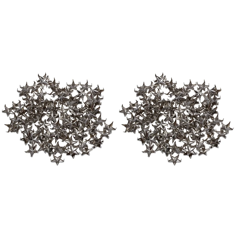 

200 7Mm Star Studs Spots Punk Rock Nailheads Spikes For Bag Shoes Bracelet