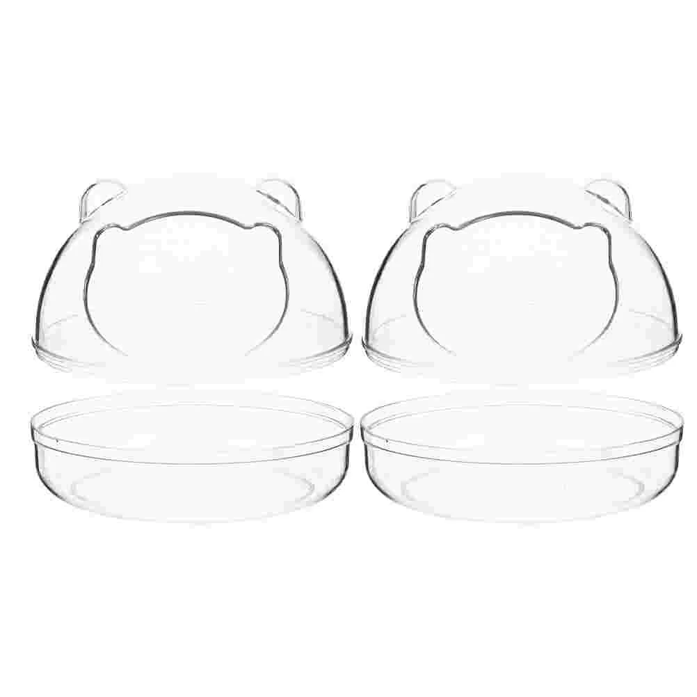 

2pcs Plastic Hamster Toilets Pet Bathrooms Cage Bath Boxes Hamster Bathtubs