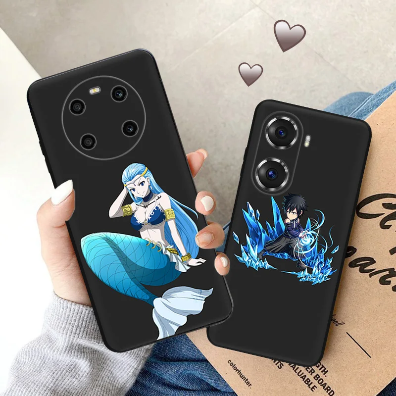 Чехол для телефона Honor X9b X6 a X7 X8 b 4G 70 90 Magic5 Fairy Tail Dragneel Huawei P20 P30 P40 Lite P-SmartZ Мягкий