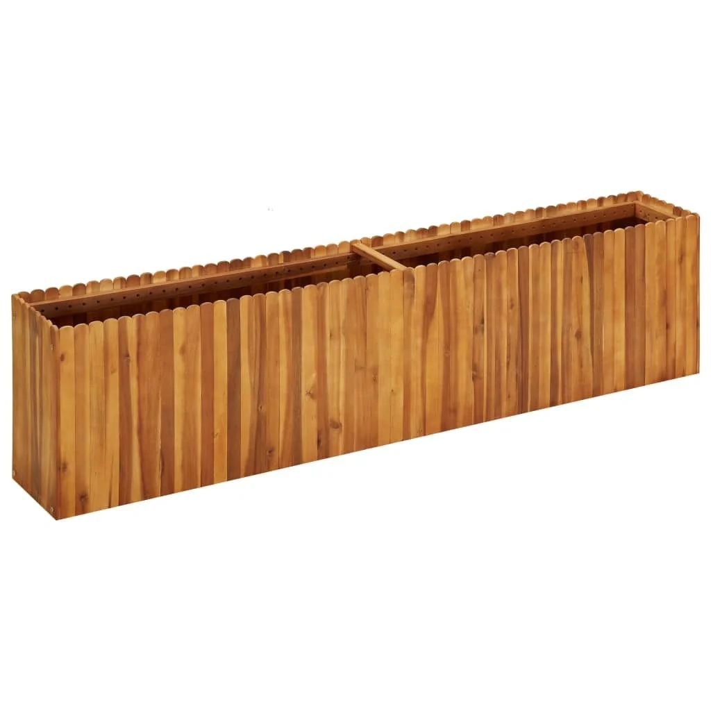 

Garden Planter 78.7"x11.8"x19.6" Solid Acacia Wood