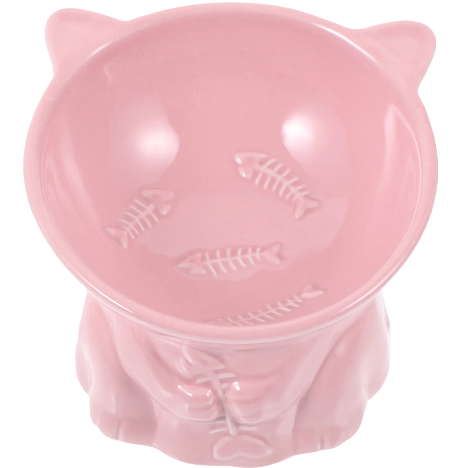 

Pet Ceramic Bowl Cat Bowls Elevated Food For Indoor Cats Raised Tilted Cute Feeding