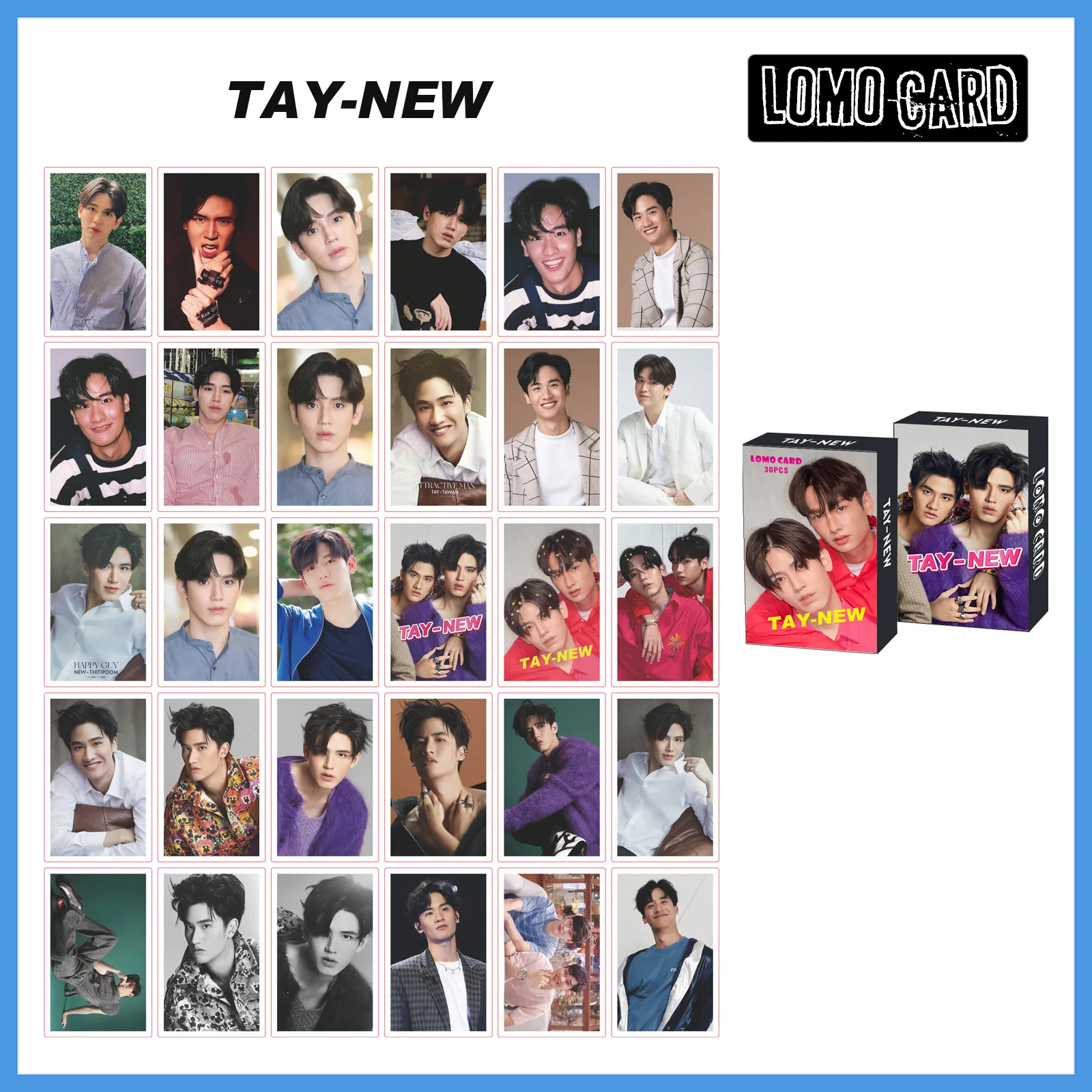 1 шт. mewперф оффьюер Taynew BKPP En of Love Bright Win Thailanf F4 YinWar Ohm Nanon Lomo карточка тайские