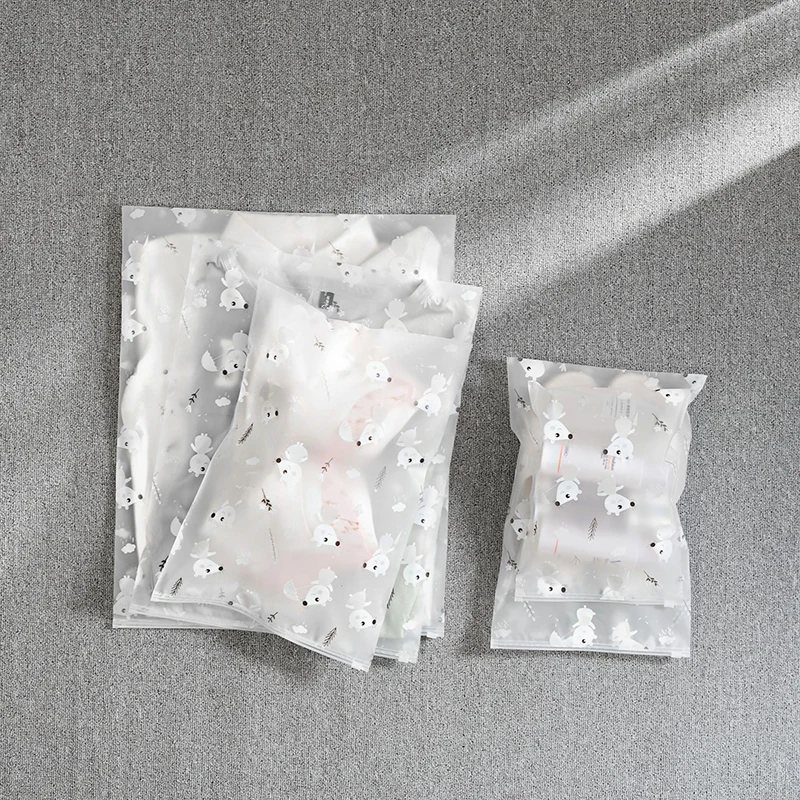 

1Pcs S/M/L/XL/XXL Multi Purpose Waterproof Frosted Transparent Zipper Style EVA Underwear Sorting Bag Travel Storage Bags