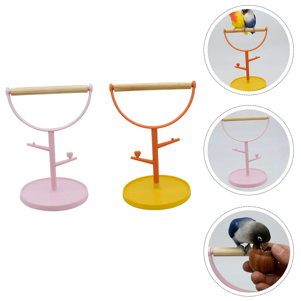 

2Pcs Pigeon Perch Rack Bird Cage Animals Stand Platform Cage Pigeon Perch Pigeon Perch Branch Perch for Parrots