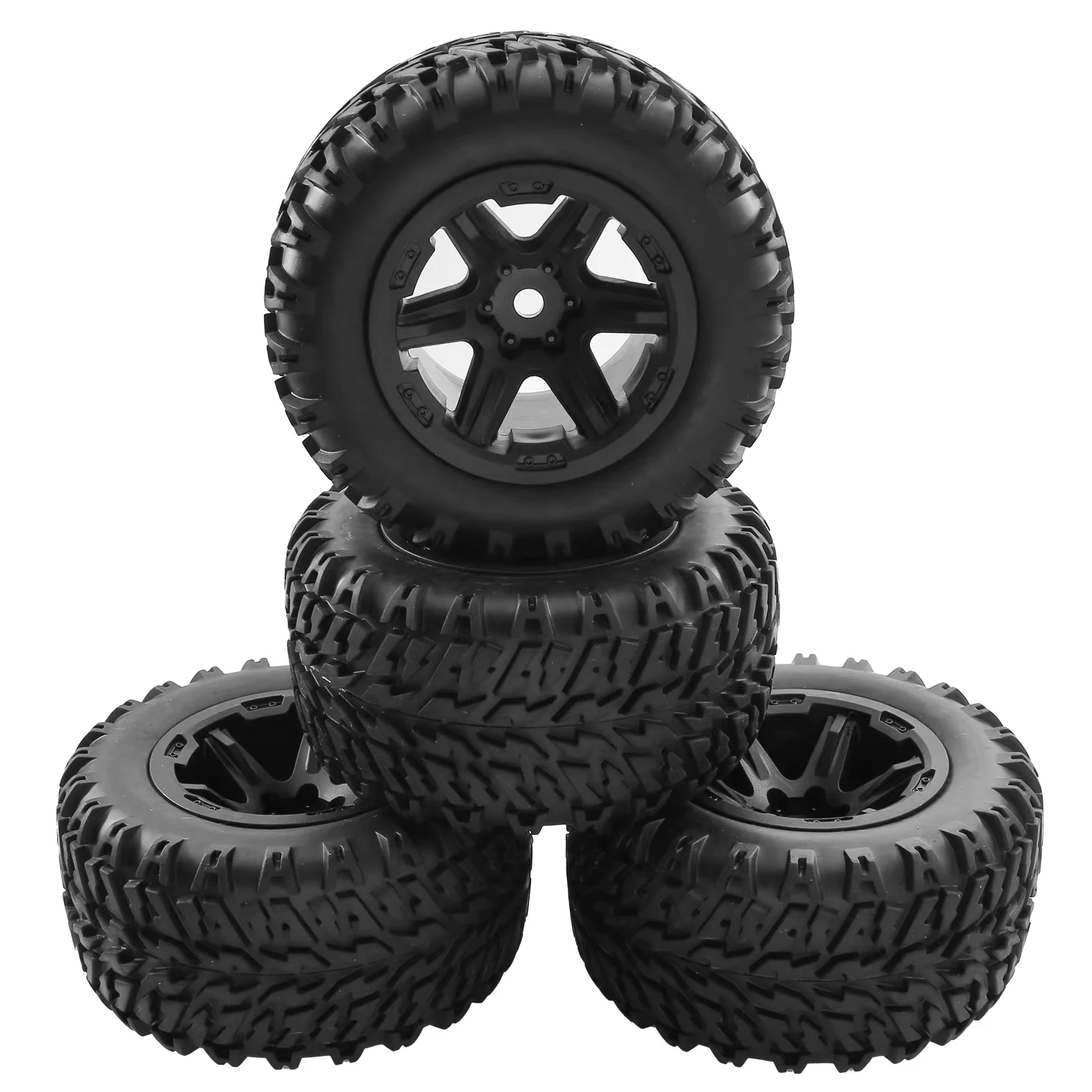 

4pcs 104mm 1/10 Monster Truck Buggy Tires Wheel 12mm Hex for Traxxas HSP HPI Tamiya Kyosho Wltoys Upgrade Parts