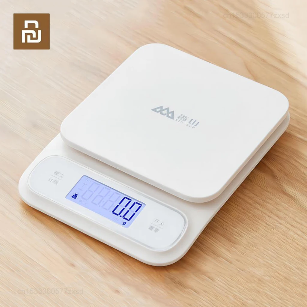 

SENSSUN Mini Kitchen Electronic Scale 0.1g High-Precision Rechargeable Waterproof LCD Digital Scale Kitchen Baking Food Scales