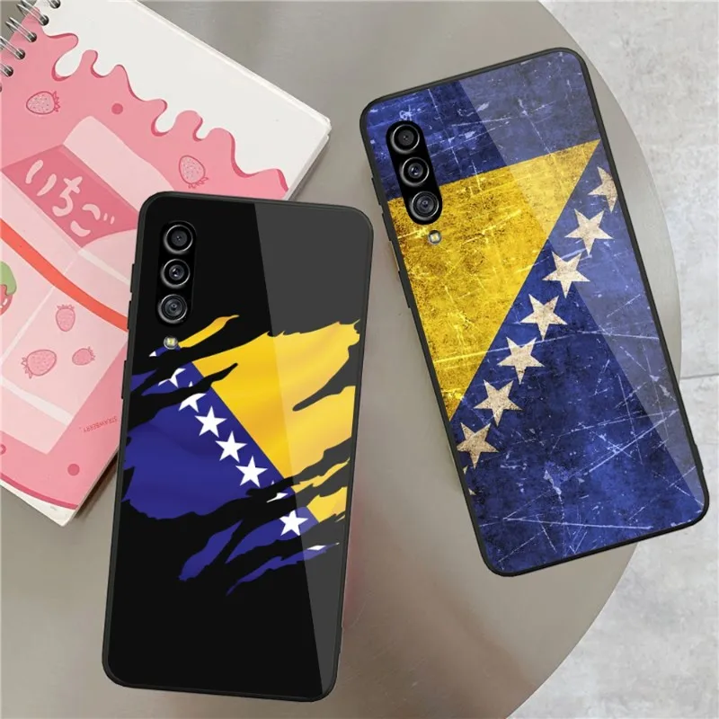 

Стеклянный чехол для телефона с изображением флага Боснии для Samung A32 A51 A52 NOTE 10 20 S10 S20 S21 S22 Pro