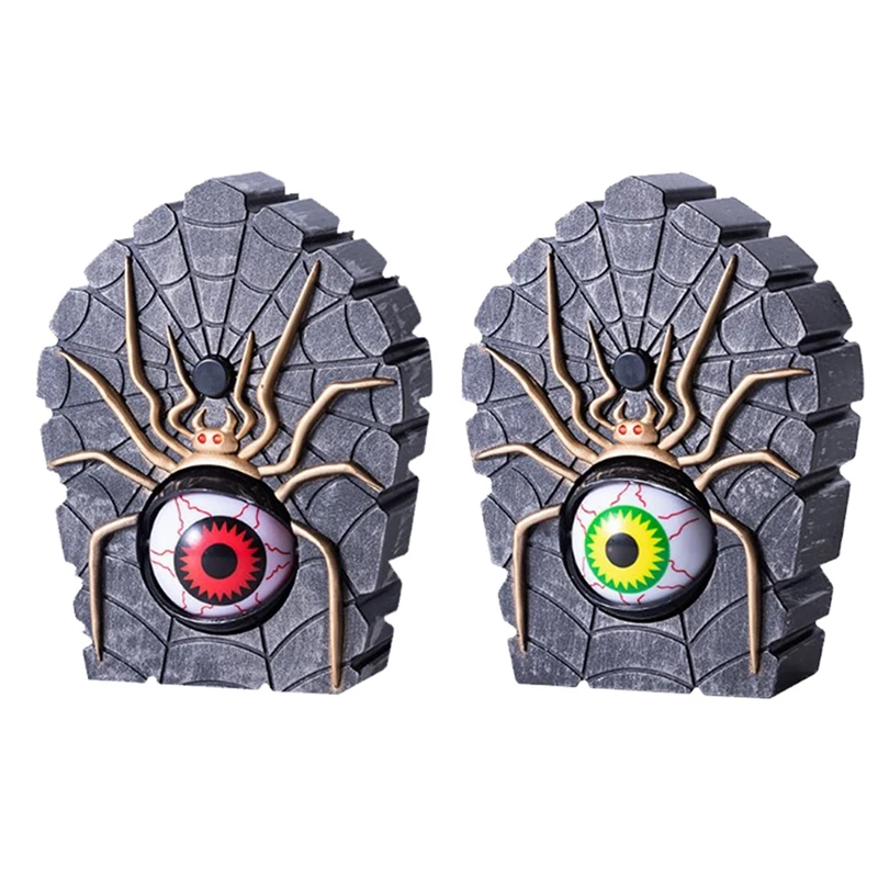 

1Piece Halloween Doorbell Spider Doorbell Haunted Decoration Eyeball Bell Decor B
