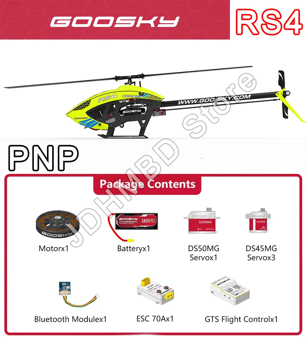 

В наличии GooSky RS4 Legend 6CH 3D прямой привод бесщеточный двигатель 380 класс Flybarless RC Вертолет Комплект/версия PNP