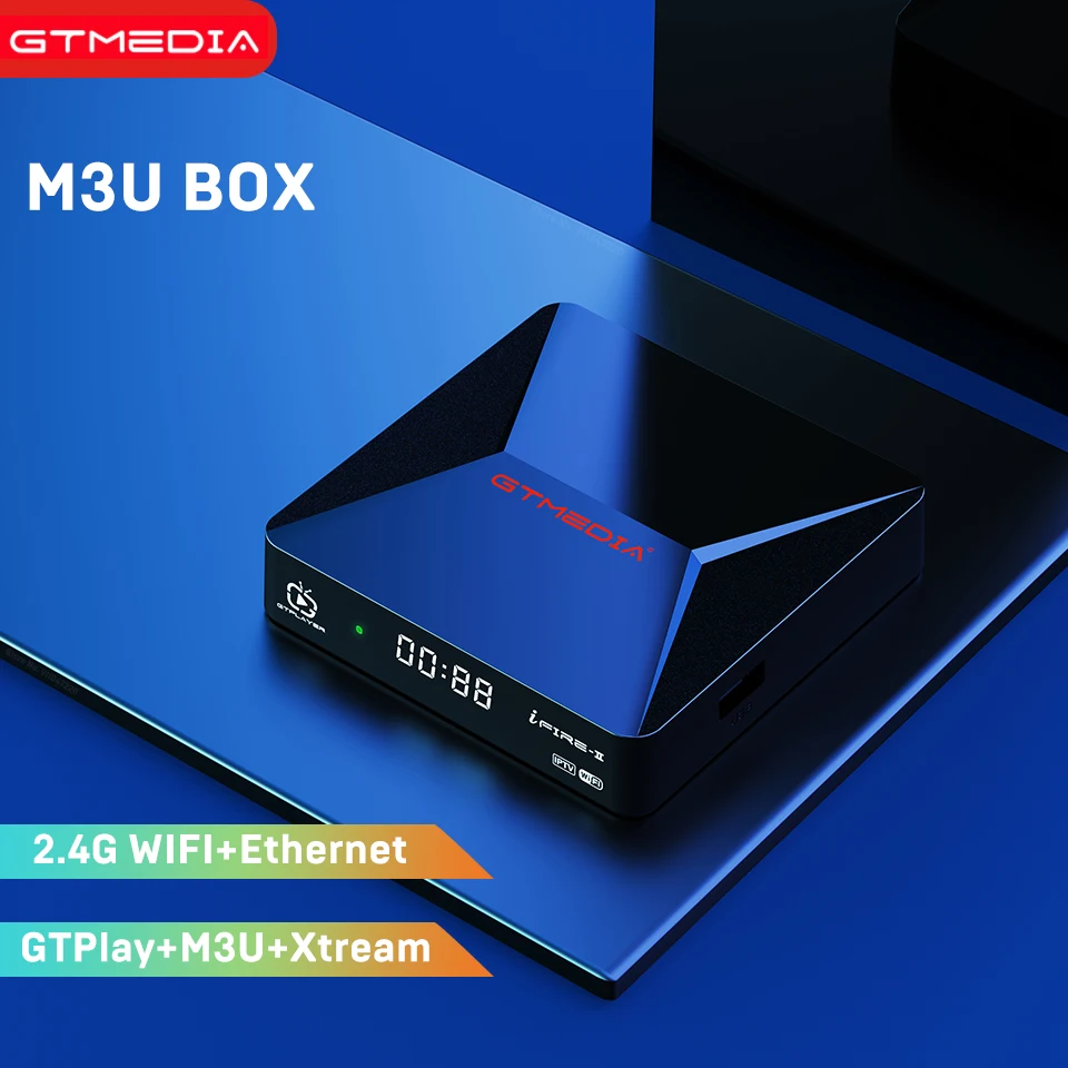 ТВ-приставка GTmedia IFIRE 2 M3U 4K H.265 HDR STB Ultra HD Wi-Fi engima2 медиаплеер Интернет GTplayer в Испании