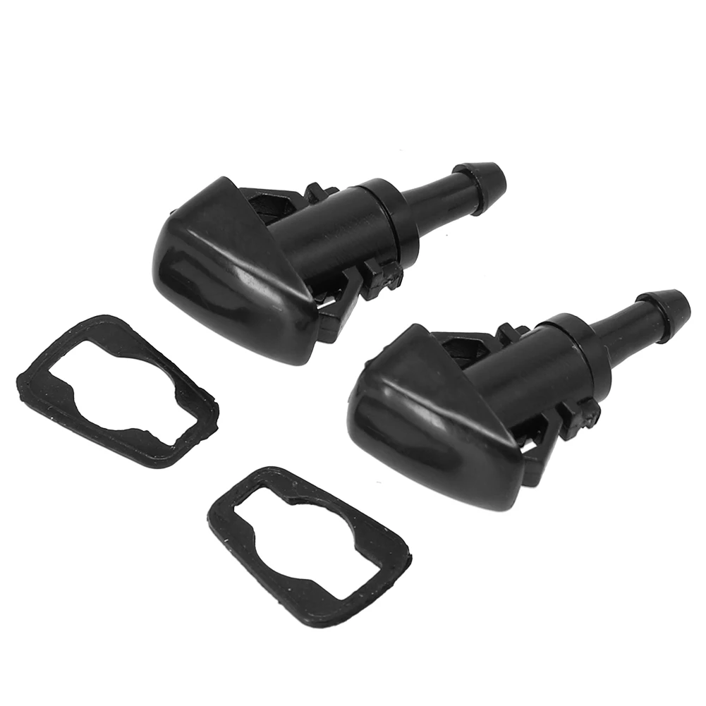 

2Pcs Car Windshield Washer Wiper Spray Nozzle With 2 Pcs Rubber Gaskets For Chrysler Town & Country 4805742AB