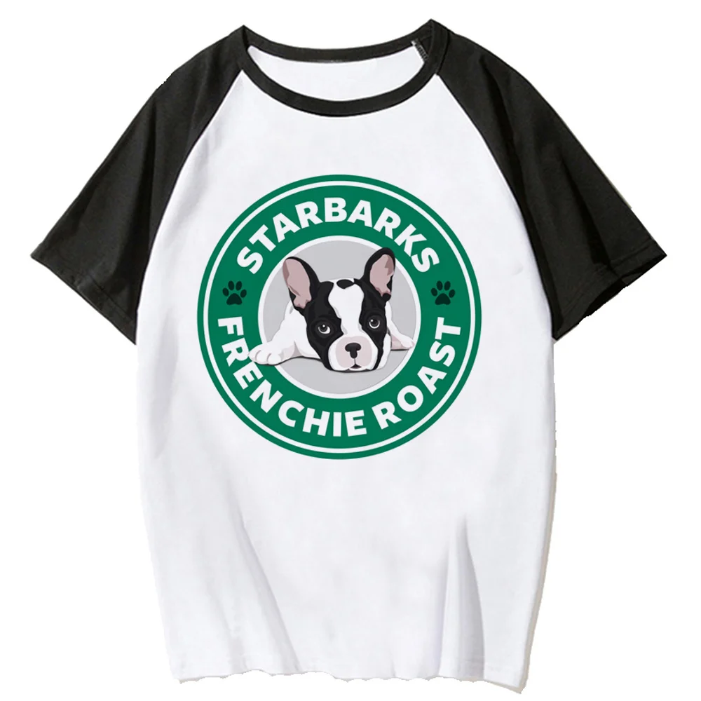 

Женская футболка с рисунком французского бульдога