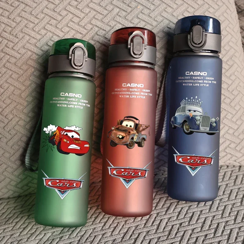 560 мл автомобили мультфильм большая емкость пластиковая бутылка для воды