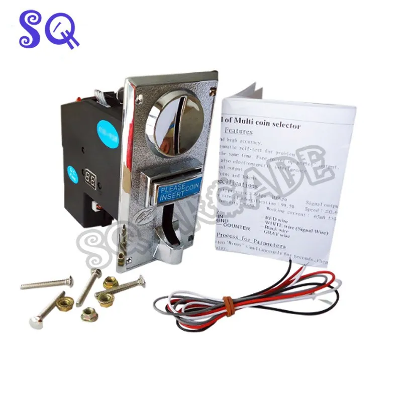 

CH-923 Multi Coin Acceptor Selector Mechanism for 3 kinds of coins suits Vending machine arcade games program by yourself