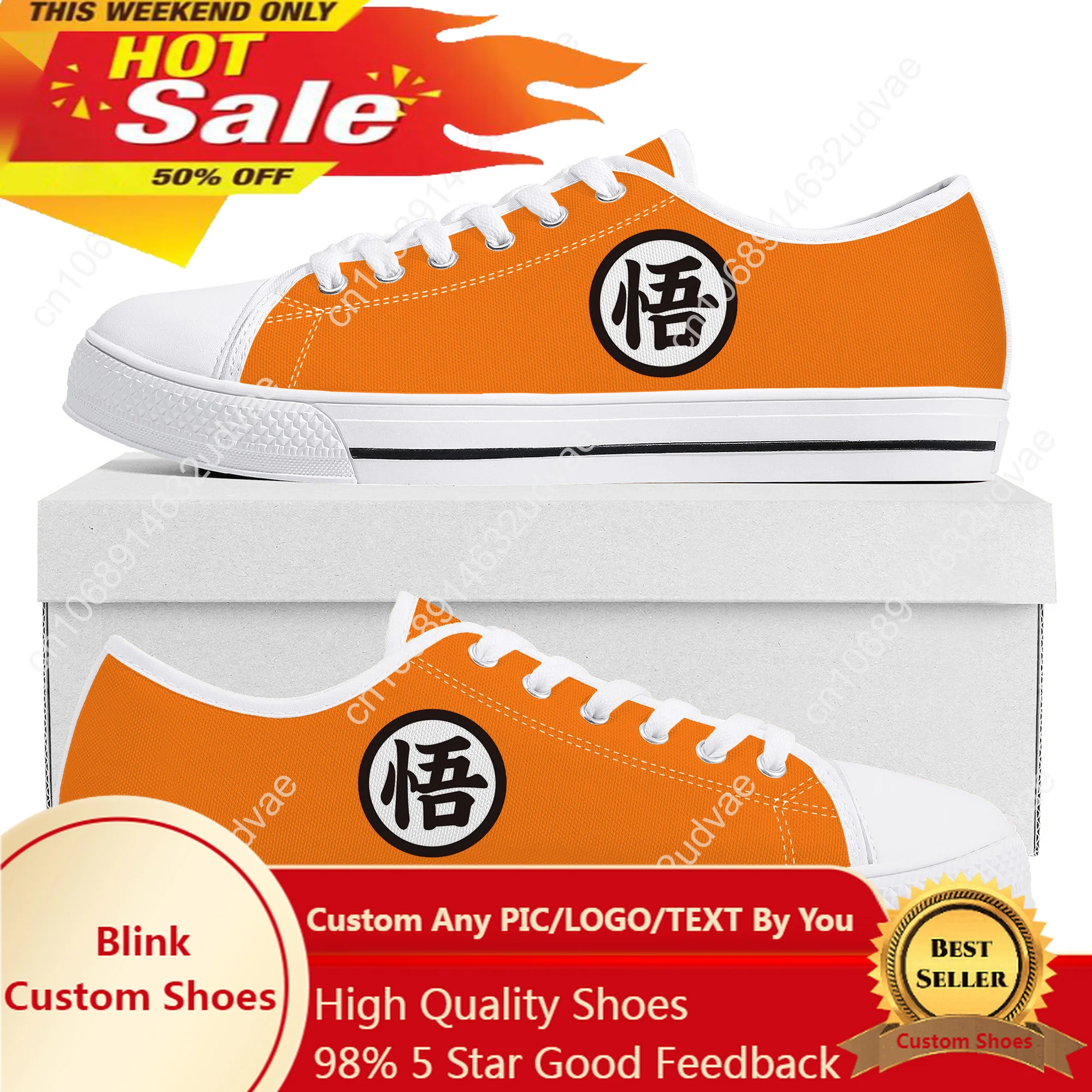 

Низкие кроссовки Hot Dragon Master Goku, холщовые ботинки с логотипом аниме, для мужчин и женщин, для подростков, обувь на заказ