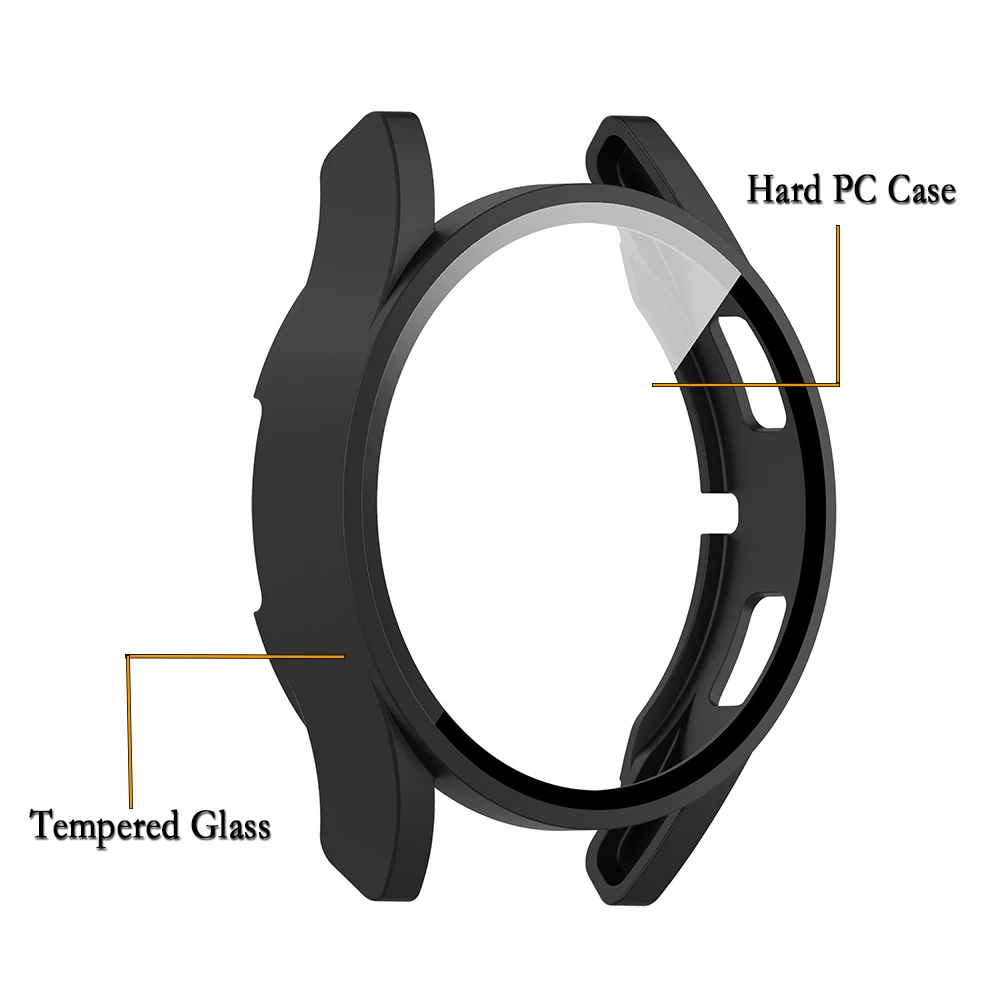 Чехол для Samsung Galaxy Watch 4 40/44 мм защитная пленка на весь экран с закаленным стеклом