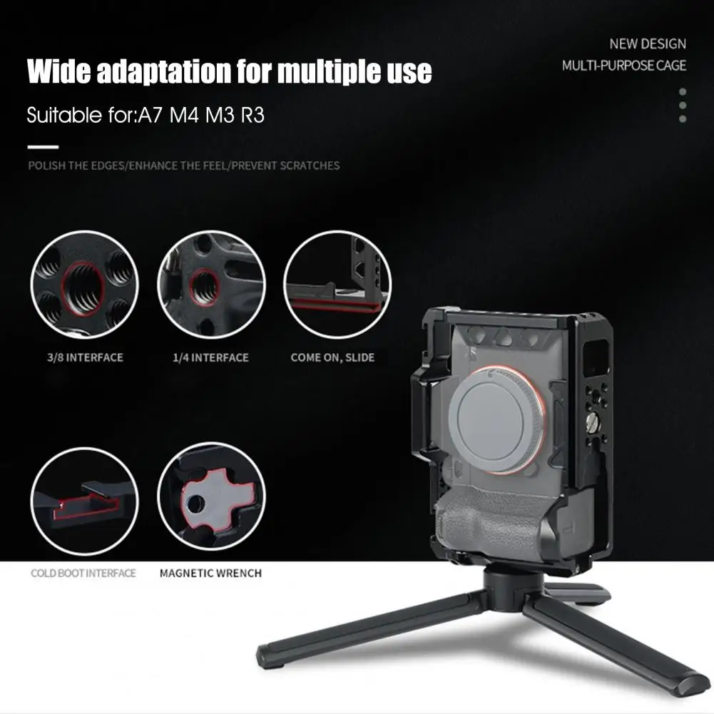

Устойчивая к царапинам коррозии ручная клетка для камеры DSLR для Sony A7M4 M3 R3