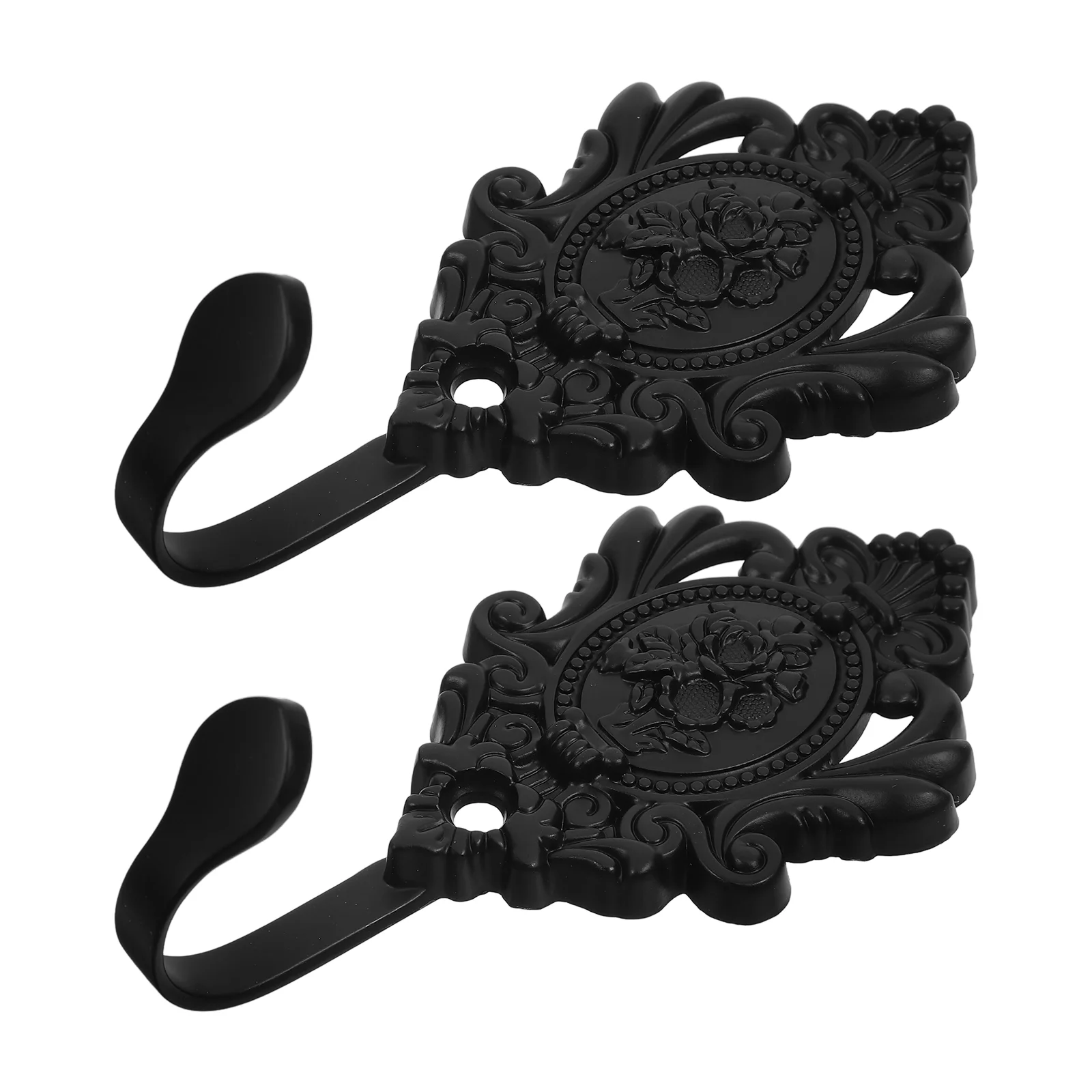 

Черные декоративные крючки для штор 2 шт.