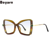 boyarn eyewear cat eye decor sunglasses fashion street show modern retro ins sunglasses