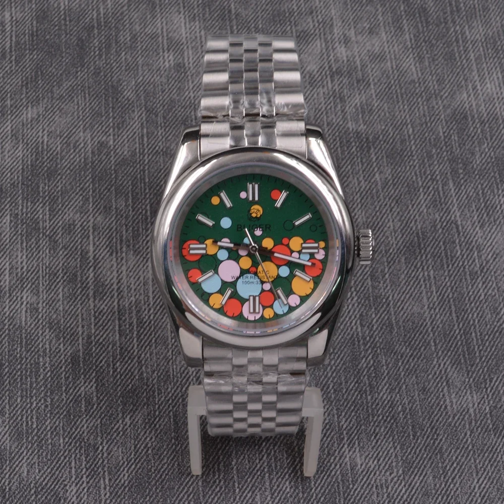 36 мм/39 мм Bliger NH35 мужские часы с автоматическим механизмом юбилейный браслет из