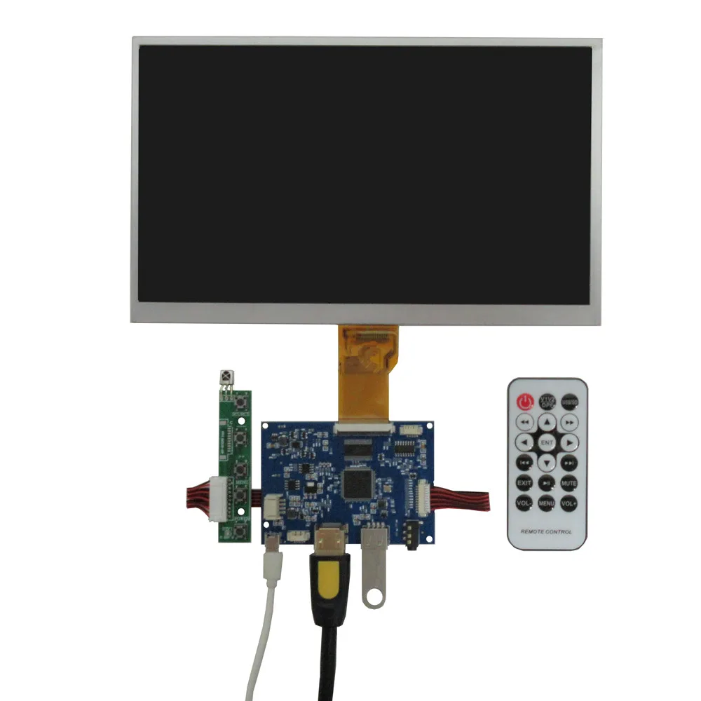 10.1 Inch 1024*600 LCD Screen Display Driver Control Board Portable Multipurpose U Disk HDMI Audio For Raspberry Pi PC Monitor