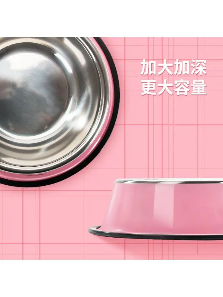 Миска для кота собаки чаша окрашенная из нержавеющей стали Маленькая средняя