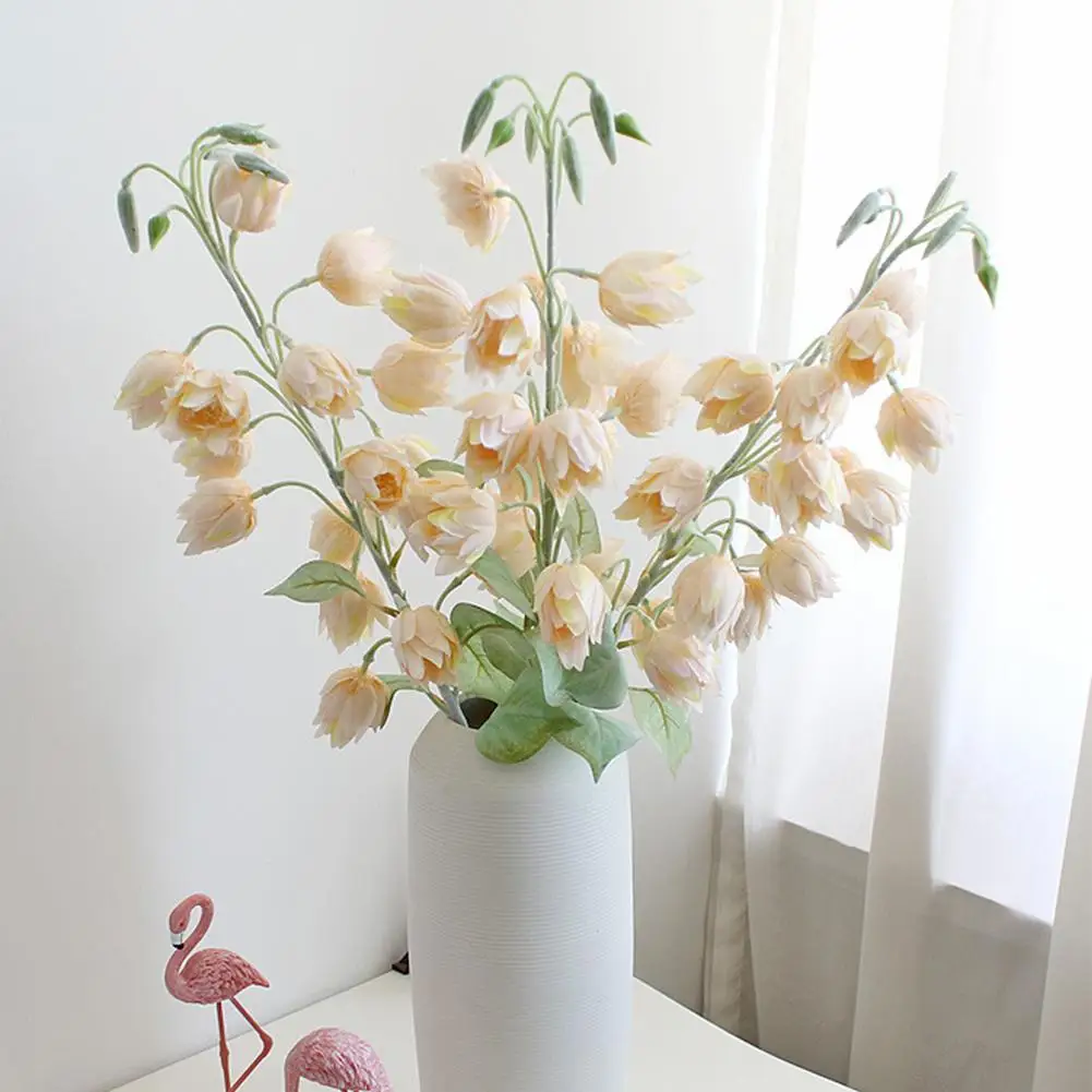 

1 Branch Simulation Flower Lifelike Flexible Artificial Art Dried Flower for Living Room Furniture Wedding Party Decoration