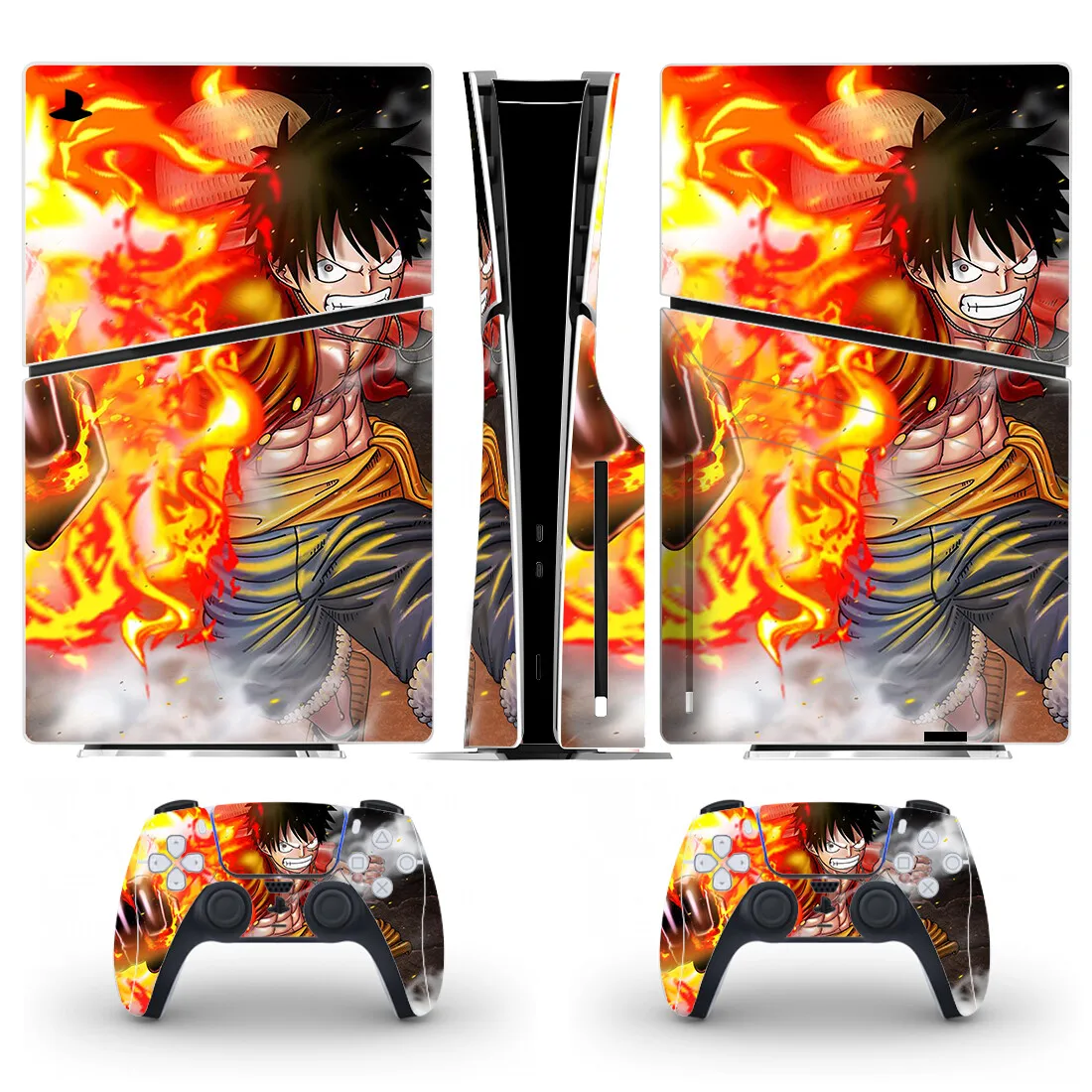 Новинка стикеры в стиле аниме Luffy Gear 5 PS5 Обложка для консоли и 2 контроллера