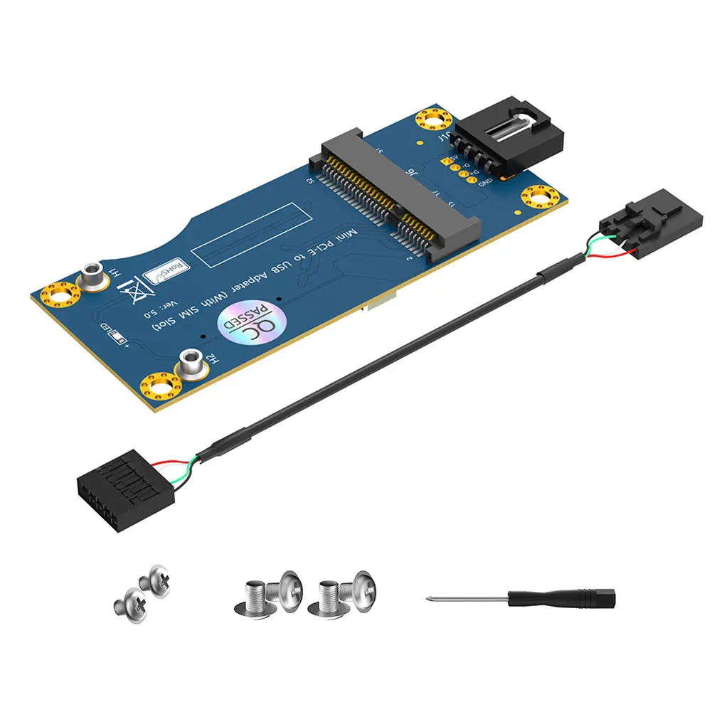 Мини-адаптер PCI-E к USB со слотом для SIM-карты модуль адаптера передачи данных карта
