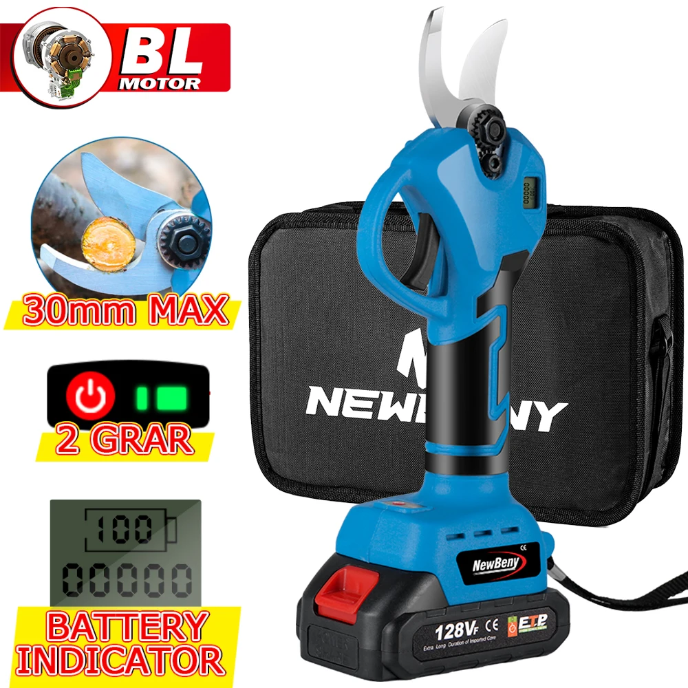 Беспроводные садовые ножницы для обрезки веток, 1280 Вт, 18 в