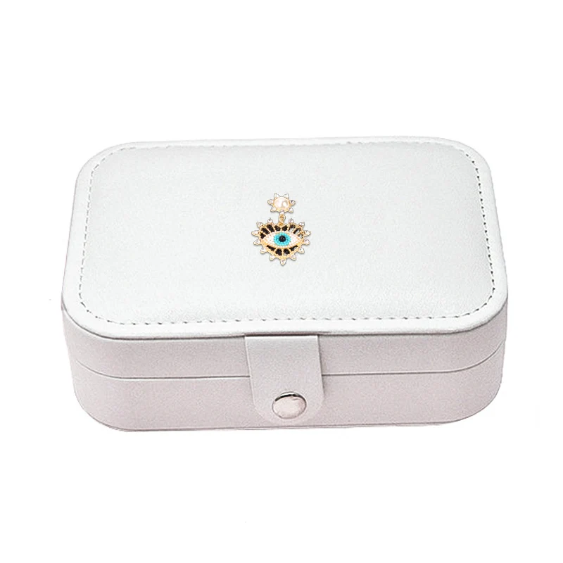 Women's PU Leather Jewelry Organizer Display Travel Jewelry Case Boxes Luxury Girls Storage Jewelry Box Holder Gifts New Arrival