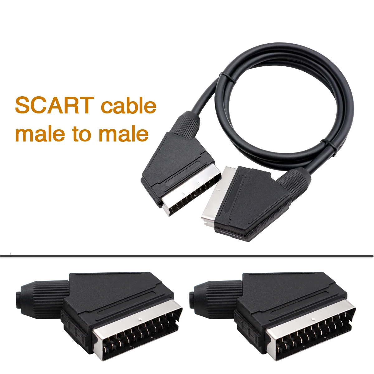 1 8 м RGB Scart кабель для PS2/PS1/PS3/SEGA MD1/MD2/Dreamcast/Saturn/XBOX 360 Ретро видеоигры Consoels от bitfunx |