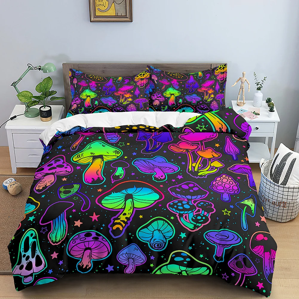 Психоделический пододеяльник в виде гриба для ведра пододеяльники взрослых