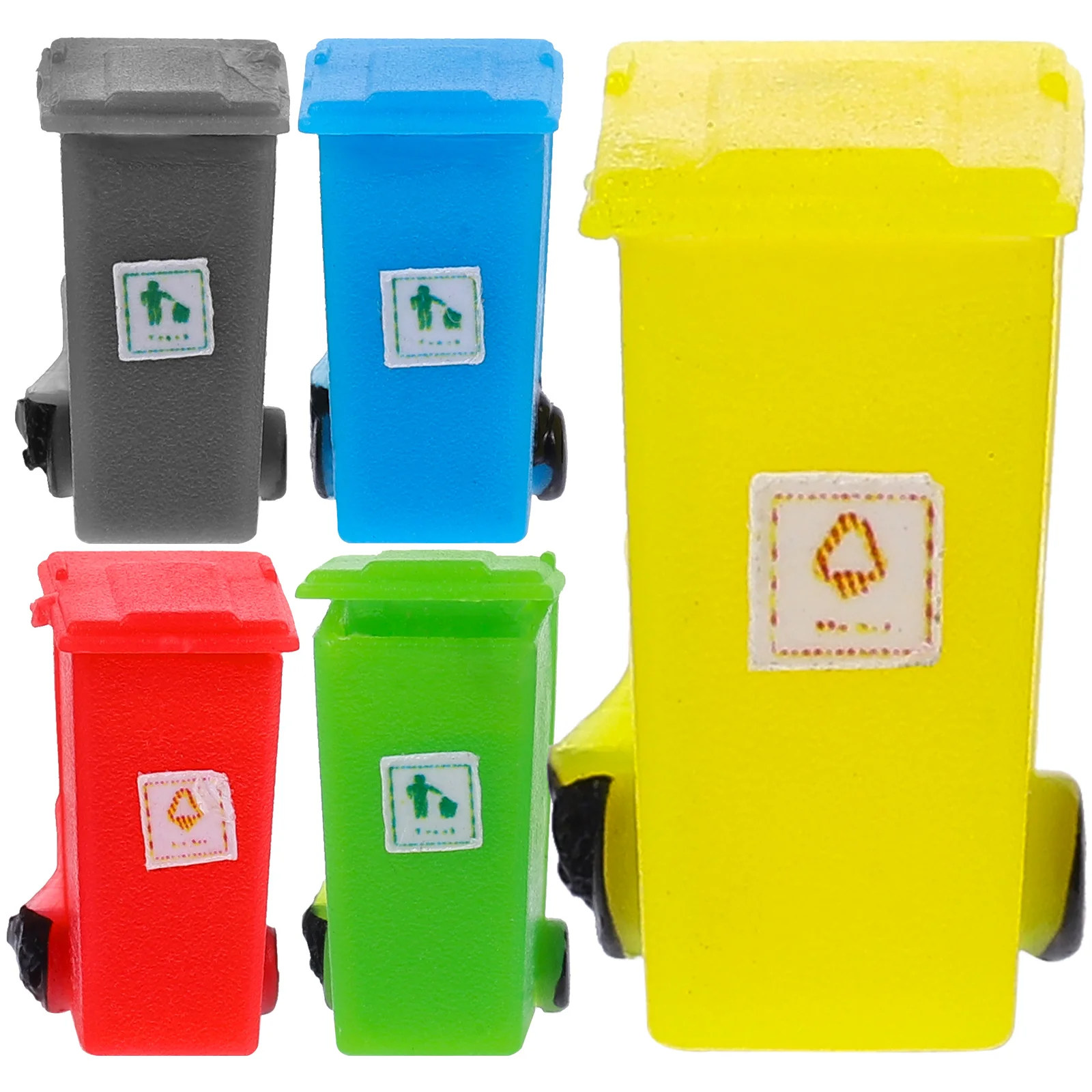 5 шт. контейнеры мини мусорный бак миниатюрный маленький мусор модель дома