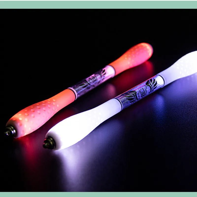

2022 New Rotating Pen New Luminous Spinning Gaming Pencil Funny Rotating Pens With Battery Stationery School Supplies