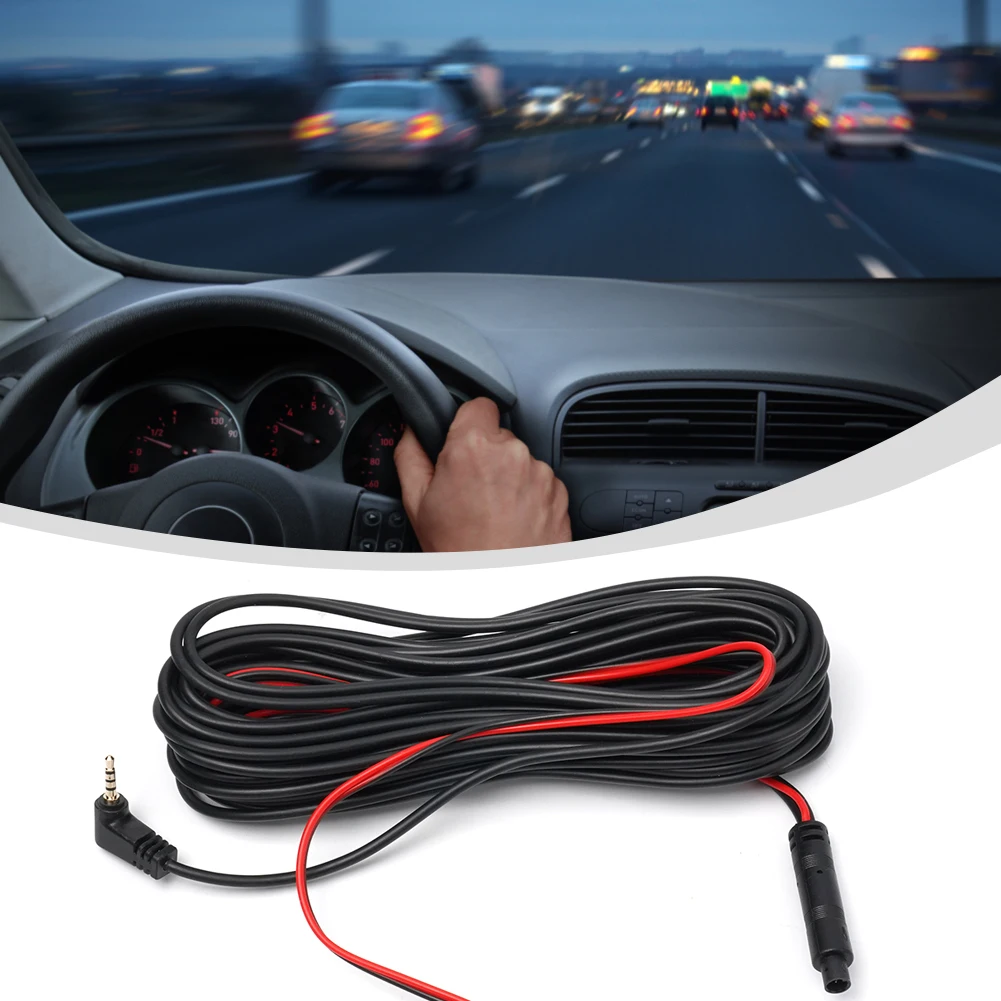 

Dash Cam Cable Extension Cable Driving Recorder 4 Pin AV Cable Camera Car DC 12V Dash Cam Extension Cable Rear View