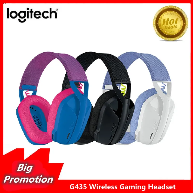 100% Оригинальные беспроводные Игровые наушники G435 Lightspeed с Bluetooth гарнитура