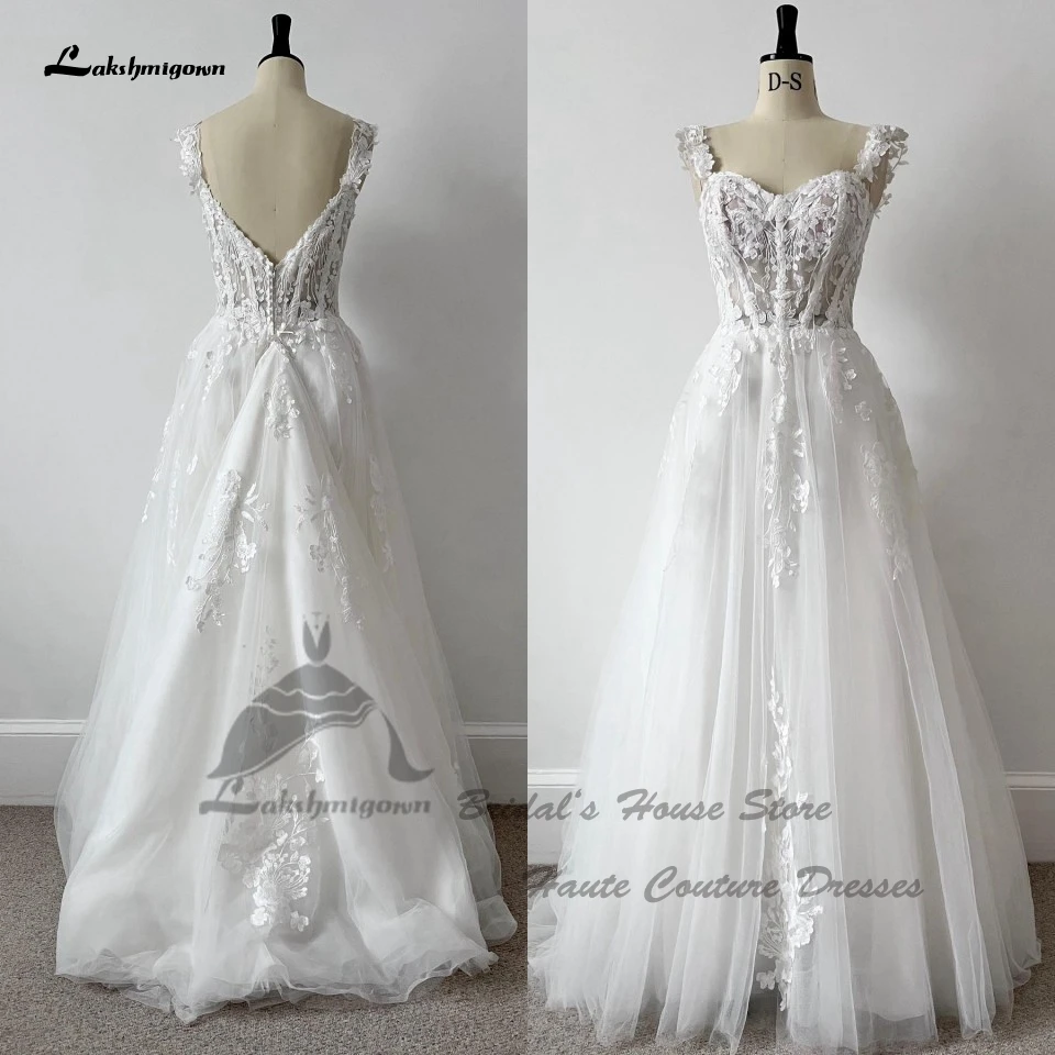 

Vestidos Corset Boho Wedding Dresses For Women A Line Civil Lace Bridal Beach Wedding Gowns 2024 New Arrival