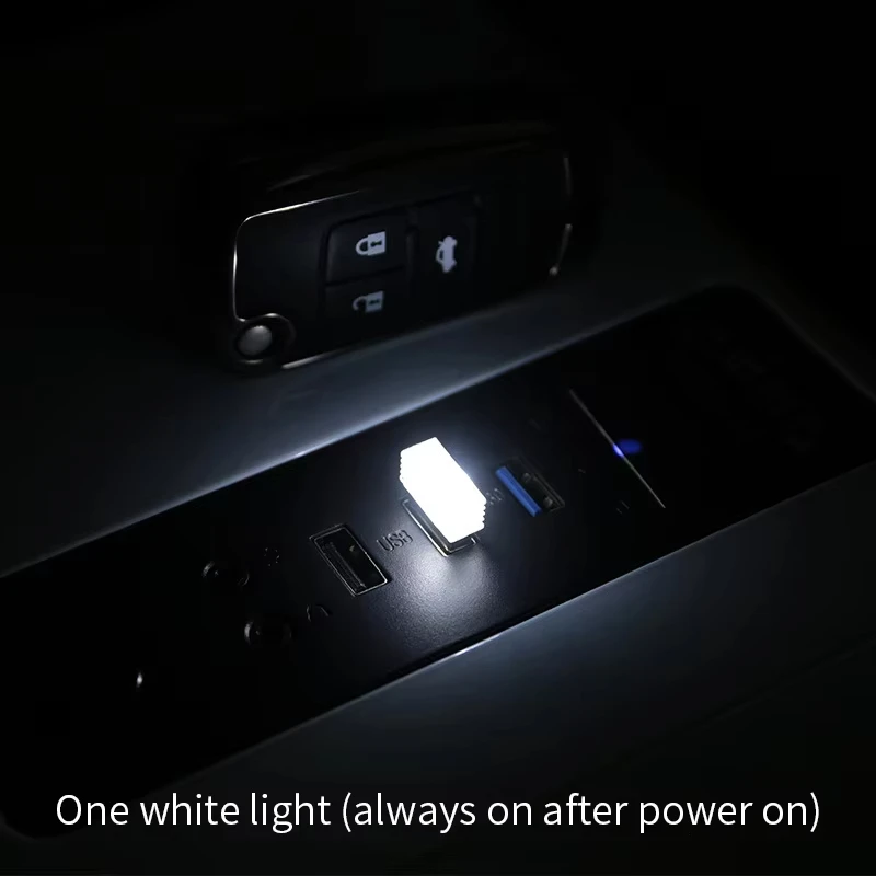 

Мини-USB светодиодный автомобильный светильник, автомобильный интерьерный атмосферный светильник, аварийное освещение, ПК, авто красочная декоративная лампа, автомобильные аксессуары