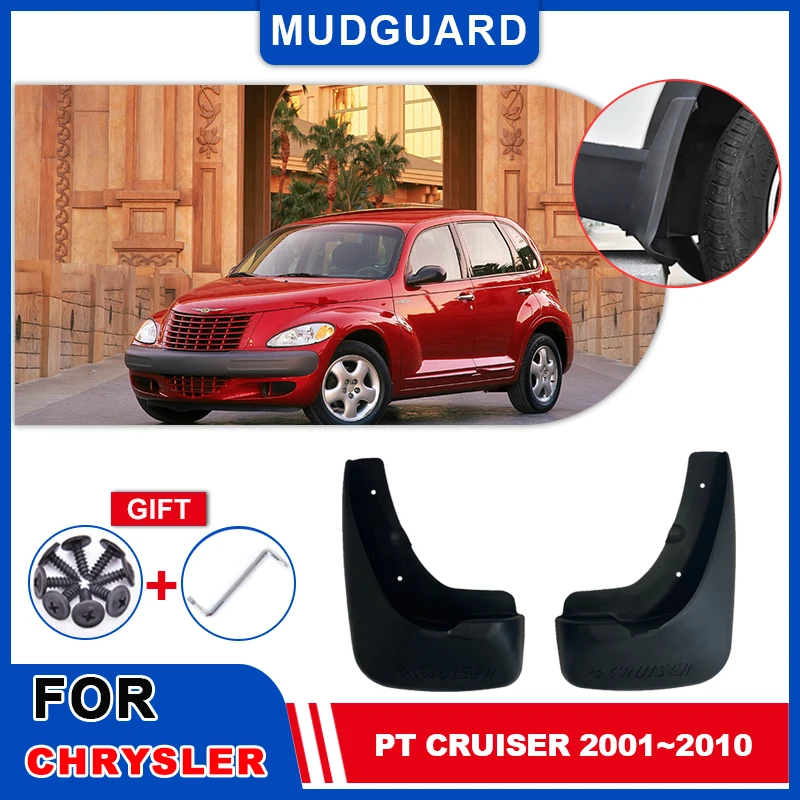

2 шт. для Chrysler PT Cruiser 2001 ~ 2010, брызговики, заднее крыло, брызговик, передние автозапчасти, защитная крышка, аксессуары