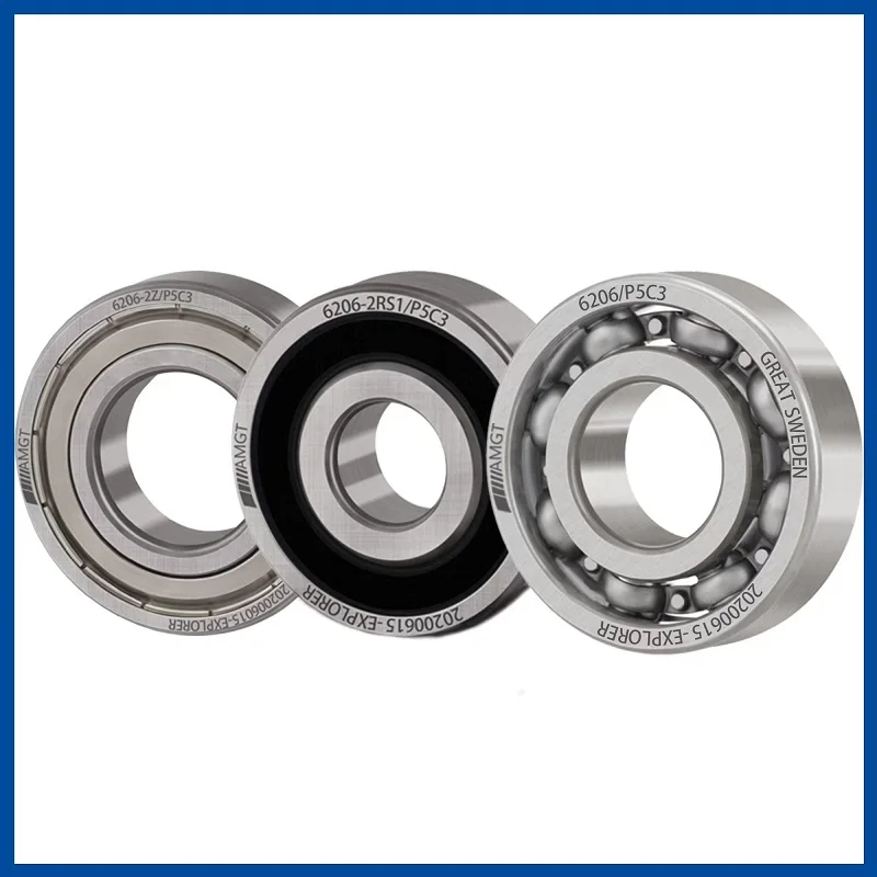 10 шт. высокопроизводительные шарикоподшипники AMGT P5 6200 2rs металлическое