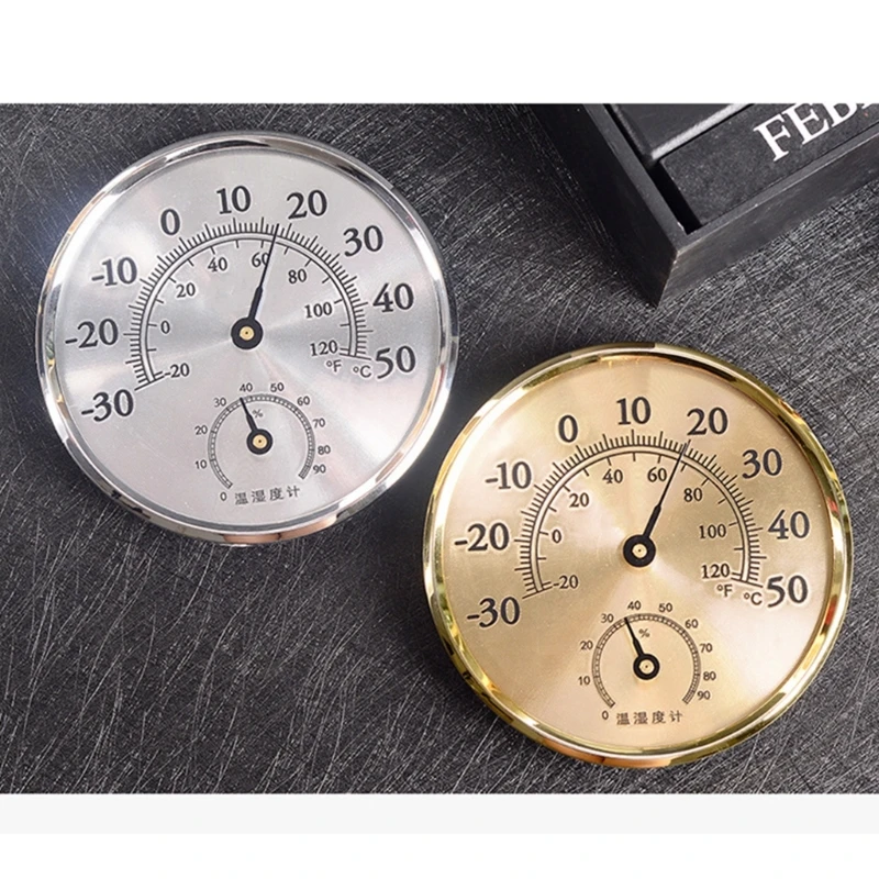 Внутренний термометр гигрометр с кронштейном подвесное отверстие аналоговый