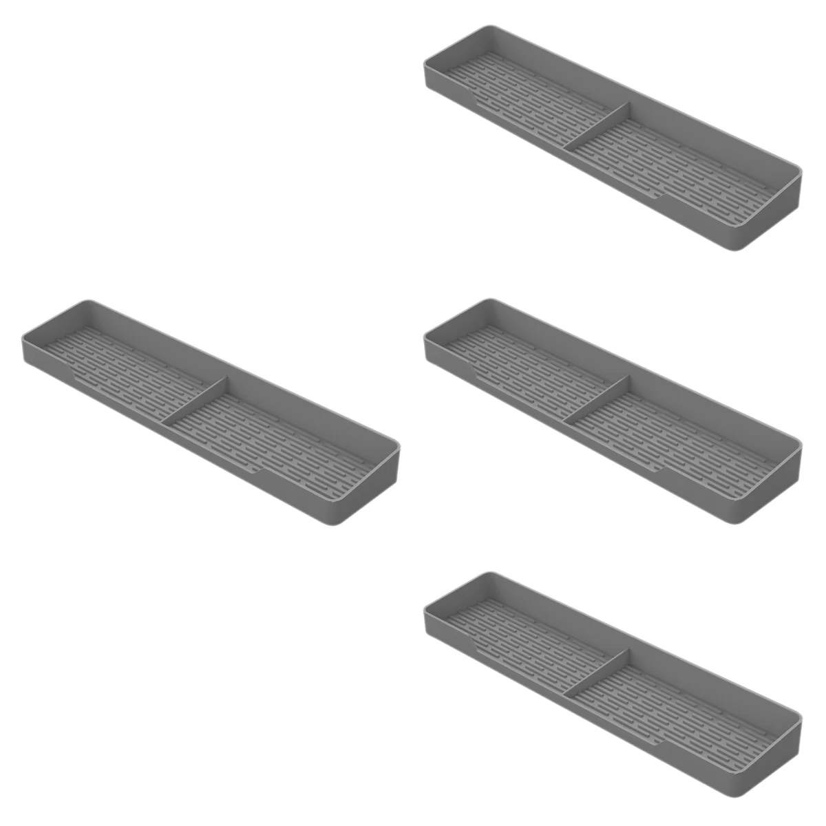 

4 Pack Oven Rack Shelf Organizer Magnetic Spice Accessory Household Top Storage Silica Gel Anti-skid Condiment